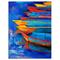 Designart - Boats and Jetty at Pier in Oil Painting - Sea & Shore Painting Print on Wrapped Canvas